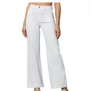 DL Hepburn Wide Leg white Jean